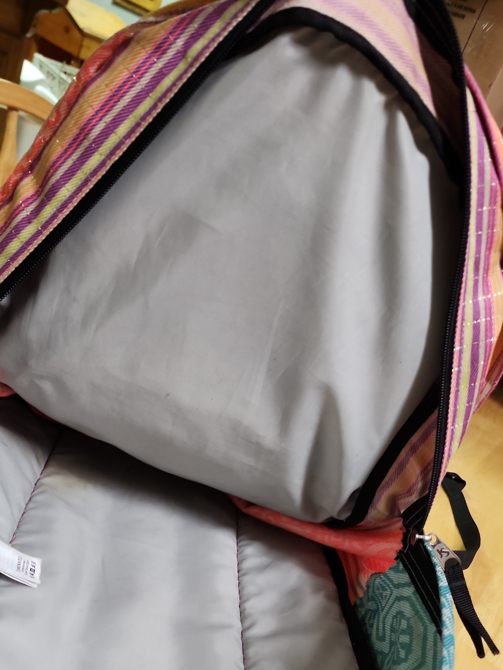 JanSport Big Student Backpack Aztec Geometric Tribal Striped Multi-Color BohoEUC - Picture 13 of 16